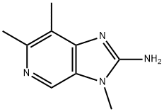 2-AMINO-3,6,7-TRIMETHYLIMIDAZO(4,5-C)PYRIDINE Struktur