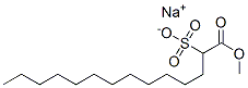 sodium 1-methyl 2-sulphonatotetradecanoate Struktur