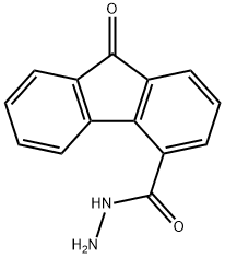 9H-Fluorene-4-carboxylicacid,9-oxo-,hydrazide(9CI) Struktur