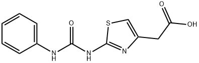 {2-[(anilinocarbonyl)amino]-1,3-thiazol-4-yl}acetic acid Struktur