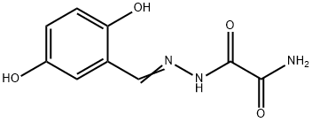 Acetic acid, aminooxo-, [(2,5-dihydroxyphenyl)methylene]hydrazide (9CI) Struktur