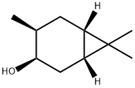 [1R-(1alpha,3alpha,4alpha,6alpha)]-4,7,7-trimethylbicyclo[4.1.0]heptan-3-ol Struktur