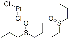 dichlorobis(di-n-propyl sulfoxide)platinum(II) Struktur