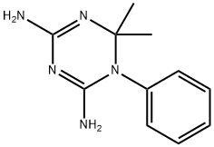 1,6-Dihydro-6,6-dimethyl-1-phenyl-s-triazine-2,4-diamine Struktur