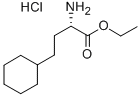 (+)-ETHYL (S)-2-AMINO-4-CYCLOHEXYLBUTYRATE HYDROCHLORIDE Struktur