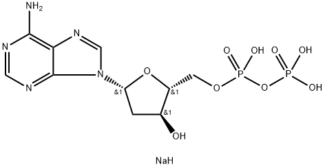 2''-DEOXYADENOSINE 5''-DIPHOSPHATE TRISODIUM SALT (DADP-NA3) Struktur