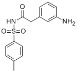 N-[2-(3-AMINO-PHENYL)-ACETYL]-4-METHYL-BENZENESULFONAMIDE Struktur