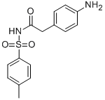 N-[2-(4-AMINO-PHENYL)-ACETYL]-4-METHYL-BENZENESULFONAMIDE Struktur