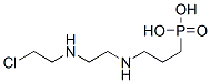 N-(2-chloroethyl)-N'-(3-phosphopropyl)ethylenediamine Struktur