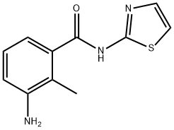 3-amino-2-methyl-N-1,3-thiazol-2-ylbenzamide Struktur