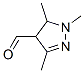 1H-Pyrazole-4-carboxaldehyde, 4,5-dihydro-1,3,5-trimethyl- (9CI) Struktur