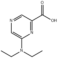 6-(Diethylamino)-2-pyrazinecarboxylic acid Struktur