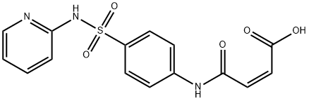 4-oxo-4-[[4-[(2-pyridylamino)sulphonyl]phenyl]amino]isocrotonic acid  Struktur