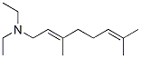 (E)-N,N-Diethyl-3,7-dimethyl-2,6-octadiene-1-amine Struktur