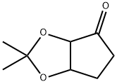 4H-Cyclopenta-1,3-dioxol-4-one,  tetrahydro-2,2-dimethyl- Struktur