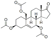 Androst-5-en-17-one, 3,7,19-tris(acetyloxy)-, (3beta,7beta)- (9CI) Struktur