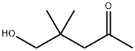 2-Pentanone, 5-hydroxy-4,4-dimethyl- (9CI) Struktur