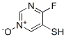 5-Pyrimidinethiol, 4-fluoro-, 1-oxide (9CI) Struktur