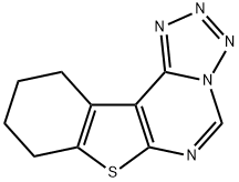 [1]benzothieno[3,2-e]tetrazolo[1,5-c]pyrimidine, 8,9,10,11 Struktur