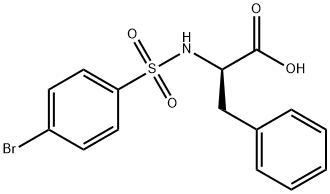 (αR)-α-[[(4-Bromophenyl)sulfonyl]amino]benzenepropanoic acid Struktur