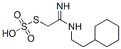 Thiosulfuric acid hydrogen S-[2-[(2-cyclohexylethyl)amino]-2-iminoethyl] ester Struktur