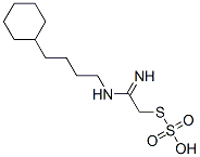 Thiosulfuric acid hydrogen S-[2-[(4-cyclohexylbutyl)amino]-2-iminoethyl] ester Struktur