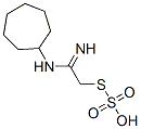 Thiosulfuric acid hydrogen S-[2-(cycloheptylamino)-2-iminoethyl] ester Struktur