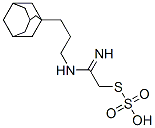 Thiosulfuric acid hydrogen S-[2-[3-(adamantan-1-yl)propylamino]-2-iminoethyl] ester Struktur