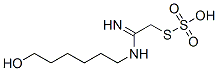 Thiosulfuric acid hydrogen S-[2-[(6-hydroxyhexyl)amino]-2-iminoethyl] ester Struktur