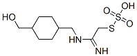 Thiosulfuric acid hydrogen S-[2-[[[4-(hydroxymethyl)cyclohexyl]methyl]amino]-2-iminoethyl] ester Struktur