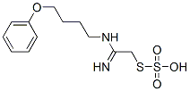 Thiosulfuric acid hydrogen S-[2-imino-2-[(4-phenoxybutyl)amino]ethyl] ester Struktur