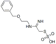 Thiosulfuric acid hydrogen S-[2-imino-2-[[2-(phenylmethoxy)ethyl]amino]ethyl] ester Struktur