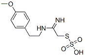 Thiosulfuric acid hydrogen S-[2-imino-2-[[2-(4-methoxyphenyl)ethyl]amino]ethyl] ester Struktur