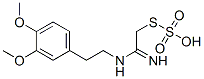 Thiosulfuric acid hydrogen S-[2-[[2-(3,4-dimethoxyphenyl)ethyl]amino]-2-iminoethyl] ester Struktur