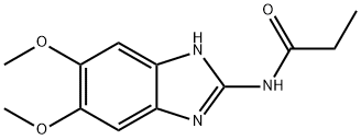 N-(5,6-Dimethoxy-1H-benzimidazol-2-yl)propionamide Struktur