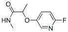 Propanamide, 2-[(6-fluoro-3-pyridinyl)oxy]-N-methyl- (9CI) Struktur