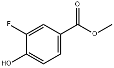 3-FLUORO-4-HYDROXY-BENZOIC ACID METHYL ESTER Struktur