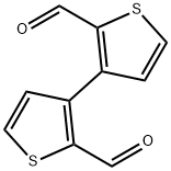 [3,3'-Bithiophene]-2,2'-dicarboxaldehyde Struktur