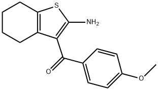 Methanone, (2-aMino-4,5,6,7-tetrahydrobenzo[b]thien-3-yl)(4-Methoxyphenyl)- Struktur