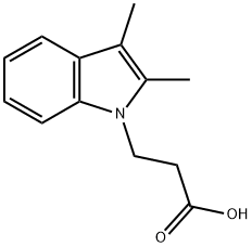 3-(2,3-DIMETHYL-INDOL-1-YL)-PROPIONIC ACID Struktur