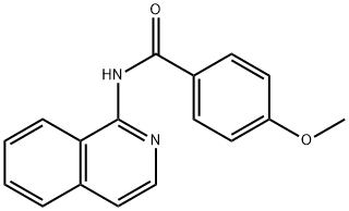 1-(4-Methoxybenzoylamino)isoquinoline Struktur