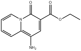 Ethyl 1-amino-4-oxo-4H-quinolizine-3-carboxylate Struktur