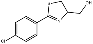 2-(4-Chlorophenyl)-4,5-dihydro-4-thiazolemethanol Struktur