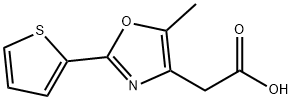 (5-METHYL-2-THIEN-2-YL-1,3-OXAZOL-4-YL)ACETIC ACID Struktur