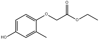 Acetic acid, (4-hydroxy-2-Methylphenoxy)-, ethyl ester Struktur