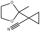 Cyclopropanecarbonitrile,  1-(2-methyl-1,3-dioxolan-2-yl)- Struktur