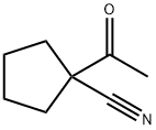 Cyclopentanecarbonitrile, 1-acetyl- (9CI) Struktur