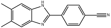 4-(5,6-DIMETHYL-1H-BENZIMIDAZOL-2-YL)BENZONITRILE Struktur