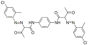 N,N'-1,4-phenylenebis[[2-(4-chloro-o-tolyl)azo]-3-oxobutyramide] Struktur