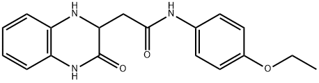 N-(4-ETHOXY-PHENYL)-2-(3-OXO-1,2,3,4-TETRAHYDRO-QUINOXALIN-2-YL)-ACETAMIDE Struktur